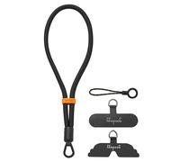 GOODAYY Cordino per Cellulare da Collo Cordino da Polso, Regolabile Cinturino Sicuro con Clip in Metallo e Nylon, Cellulare Accessorio Ideale per Sport e Attività All'aperto (Polso, Nero)