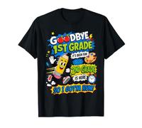 Goodbye 1st Hello Grade 2nd Grade Is Here Back To School Maglietta