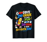 Goodbye 2nd Hello Grade 3rd Grade Is Here Back To School Maglietta