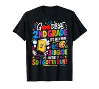 Goodbye 2nd Hello Grade 3rd Grade Is Here Back To School Maglietta