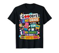 Goodbye 2nd Hello Grade 3rd Grade Is Here Back To School Maglietta
