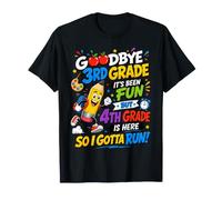 Goodbye 3rd Hello Grade 4th Grade Is Here Back To School Maglietta