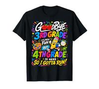 Goodbye 3rd Hello Grade 4th Grade Is Here Back To School Maglietta