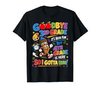 Goodbye 3rd Hello Grade 4th Grade Is Here Back To School Maglietta