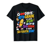 Goodbye 4th Hello Grade 5th Grade Is Here Back To School Maglietta