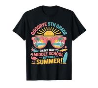 Goodbye 5th Grade Middle School Summer Vacation for Kids Maglietta