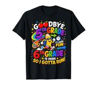 Goodbye 5th Hello Grade 6th Grade Is Here Back To School Maglietta