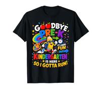 Goodbye Pre-K Hello Kindergarten Is Here Back To School Maglietta