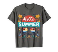 Goodbye School Hello Occhiali Summer Beach Sunshine Maglietta