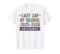 Goodbye School Last Day 2026 Bambini Firma My Autographs Teacher Maglietta