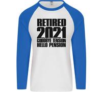 Goodbye Tensione Pensione 2021 Retired Uomo L/S Baseball T-Shirt