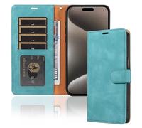 GoodcAcy Collection per Cover iPhone 16 Pro Max - Custodia a Libro in Pelle con Slot per Carte [Blocco RFID] Antiurto [Cavalletto] Portafoglio per Cover iPhone 16 Pro Max-verde