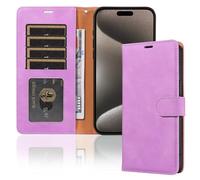 GoodcAcy Collection per Cover Oneplus 6T - Custodia a Libro in Pelle con Slot per Carte [Blocco RFID] Antiurto [Cavalletto] Portafoglio per Cover Oneplus 6T-Viola