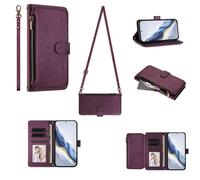 GoodcAcy Cover per Honor X9C Smart 5G Portafoglio Pelle PU Design Flip Folio Magnetico con Slot per Carte, Funzione Cavalletto Custodia Protettiva Case con Laccio Tracolla,Viola
