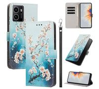 GoodcAcy Cover per Nokia HMD Pulse/Pulse Plus/Pulse Pro Case Premium PU Pelle Custodia [Kickstand] [Chiusura magnetica] [Slot per Schede], Portafoglio Flip Custodia,fiore di prugno