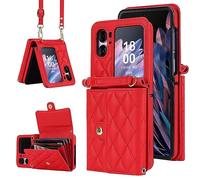 GoodcAcy Cover per Oppo Find N2 Flip Custodia PC Rigida Ultra Sottile Antigraffio Case per Oppo Find N2 Flip Cover, Rosso
