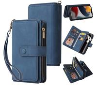 GoodcAcy Cover per Xiaomi Redmi Note 13 Pro 4G/Poco M6 Pro 4G Flip Wallet Case, Flip Caso in PU Pelle Premium Portafoglio Custodia [Kickstand] [15 Slot per Schede] [Chiusura Magnetica]-Blu