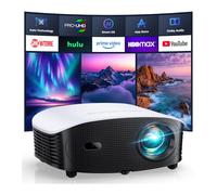 GooDee Mini proiettore intelligente con WiFi e Bluetooth - Supporta 1200 ANSI 4K, compatibile con Netflix/YouTube/Prime Video, messa a fuoco automatica AI e Keystone, proiettore Dolby Audio