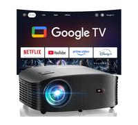 GOODEE Proiettore intelligente con WiFi e Bluetooth, prodotto ufficiale Google TV, immagine nativa 1080p compatibile con Netflix/Youtube/Prime Video/Disney+, Proiettori portatili per smartphone