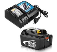 Goodexo Batteria 18V 5.0Ah per Batteria con 14.4-18V 3A DC18RCT per Caricabatterie 18V BL1850B BL1850 BL1860 BL1860B BL1830 BL1840 LXT-400 e Caricabatterie DC18RCT DC18RD DC18RA