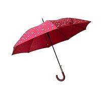 Goodfs4goods Ombrello che cambia colore con la pioggia Stelle per adulti, donne, uomini, con apertura automatica, antivento con un diametro di 105 cm. (Rosso)