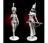 GoodFYouth 1/35 Kit modello in resina di soldatesse europee della Prima guerra mondiale Kit modello in resina non verniciato e non assemblato (2 figure) //v3i6O6
