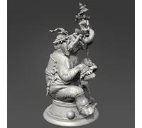 GoodFYouth H115mm Elephant Show Soldier Resin Model Kit Soldato in resina non verniciato e non assemblato //l2i3j4