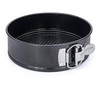 GOODGDN Stampo Tondo Apribile per Torte con Base Staccabile -Teglia da Forno per Torta con Cerniera Antiaderente Rotonda di Diametro 18 cm.