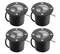 Goodia Faretti LED da Incasso Per Cartongesso 4Pack 3W 270 Lumen 230V AC IP65 Segnapasso Esterno Per Pavimento - Bianco Caldo 3000K