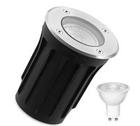 Goodia Segnapasso Led Esterno per Gu10, Segnapassi Led Esterno 3w 30°Bianco Caldo 3000k, IP67 Luci Da Esterno Giardino Da Terra, Faretti Incasso Esterni Per Esterni, Prato, Cortile, Passerella