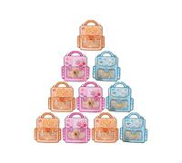 Goodie Bag - Mini sacchetti per dolcetti, a forma di zaino, organizer per uomini, donne, bambini, ragazzi, ragazze, giovani, adolescenti, fidanzata, moglie, amica, sorella, figlia., Multicolore, 10