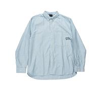 Goodies Sportive - Camicia Oxford Casual Blu con Righe Nere - - Shirts - Uomo - Blu - L
