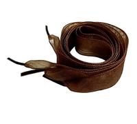 goodlace Flyingfish 2cm Lacci larghi a nastro piatto realizzati in organza 120CM marrone