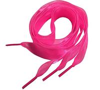 goodlace Flyingfish 2cm Lacci larghi a nastro piatto realizzati in organza 80CM rosa scuro