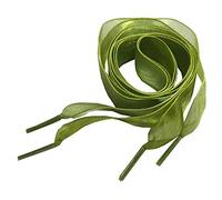 goodlace Flyingfish 2cm Lacci larghi a nastro piatto realizzati in organza 80CM verde militare