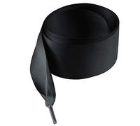 goodlace Lacci a nastro largo realizzati con lacci piatti in raso da 4 cm, 130 cm nero