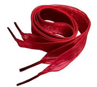 goodlace Lacci per Scarpe in Garza di Chiffon, Lacci per Stivali Scarpe da Passeggio, Boot Stringhe, Stile carino Rosso Scuro 120CM