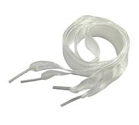 goodlace Lacci per Scarpe in Garza di Chiffon, Lacci per Stivali Scarpe da Passeggio, Boot Stringhe, Stile carino Bianco 120CM
