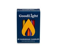 GoodLight Natural Candles Candele Chanukah Hanukkah senza paraffina (multicolore)