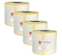 GoodMarkt Etichette termiche dirette autoadesive | 50x30 mm 4 rotolo, bianco, 920 etichette | Compatibile con Brother, Zebra, Phomemo | Etichette domestiche, etichette con codici a barre