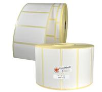 GoodMarkt Etichette termiche dirette autoadesive | 60x30 mm 1 rotolo, bianco, 1000 etichette | Compatibile con Brother, Zebra, Phomemo | Etichette domestiche, etichette con codici a barre
