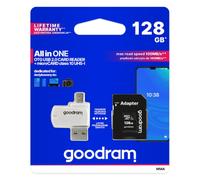 GoodRAM 128GB MicroSD Class 10 + Adattatore + Lettore USB - Blister