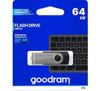 GoodRAM Chiavetta/Pendrive USB Twister 64GB nera USB 2.0 - UTS2-0640K0R11