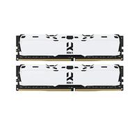 Goodram IRDM X DDR4 RAM - 2x8GB, 3200MHz CL16, DIMM - Dual/Single Rank - Diffusore di calore a basso profilo - Diffusori di calore potenziati per un migliore raffreddamento - Bianco