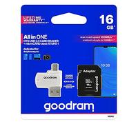 GOODRAM Microsd 16gb Card Class 10 + Adpter + Card Reader - Blister