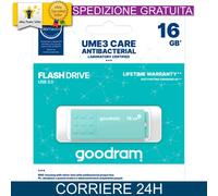 Goodram Ume3 Care 16GB USB 3.0 Turchese
