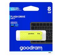 GoodRAM Pendrive USB 2.0 8GB Giallo UME2 Blister Retail Archiviazione