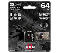 microSD 64GB CARD UHS I U3 + adapter - retail bliste - GR-M3AA-0640R12