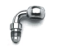 Goodridge 3/8 Banjo-Fitting 90° per Cavi Impianto Freno Cromo Harley-Davidson