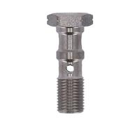 Goodridge, bullone banjo doppio m10x1.00. Acciaio inossidabile lucidato a spe...